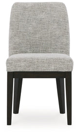 Burkhaus Beige/Dark Brown Dining Chair, Set of 2 from Ashley Furniture - Luna Furniture
