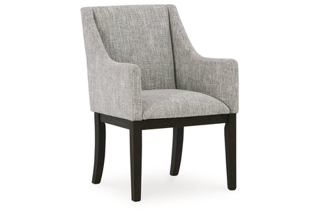 Burkhaus Dark Brown Dining Table and 6 Chairs from Ashley Furniture - Luna Furniture