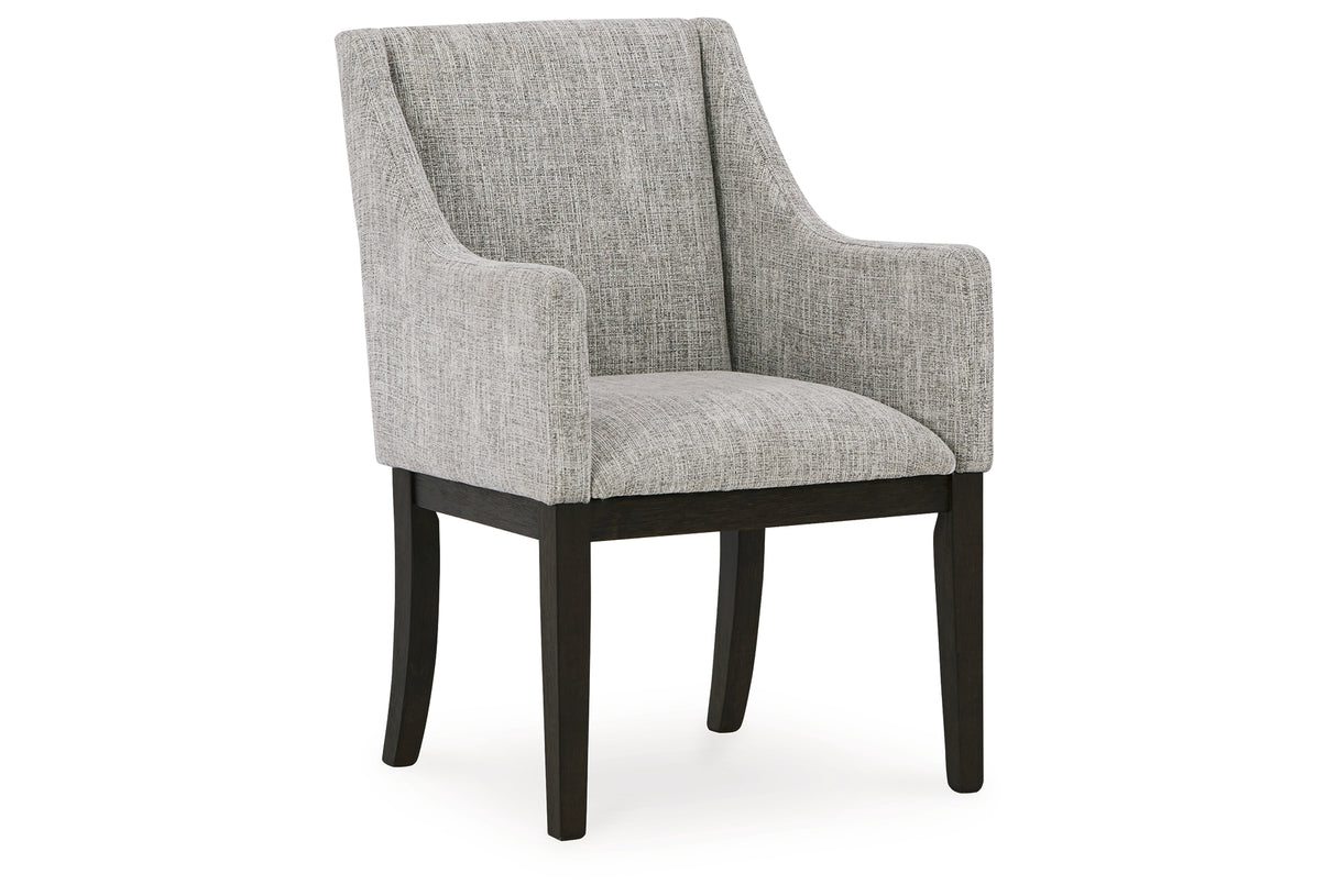 Burkhaus Dining Table and 8 Chairs with Storage in Dark Brown from Ashley - Luna Furniture