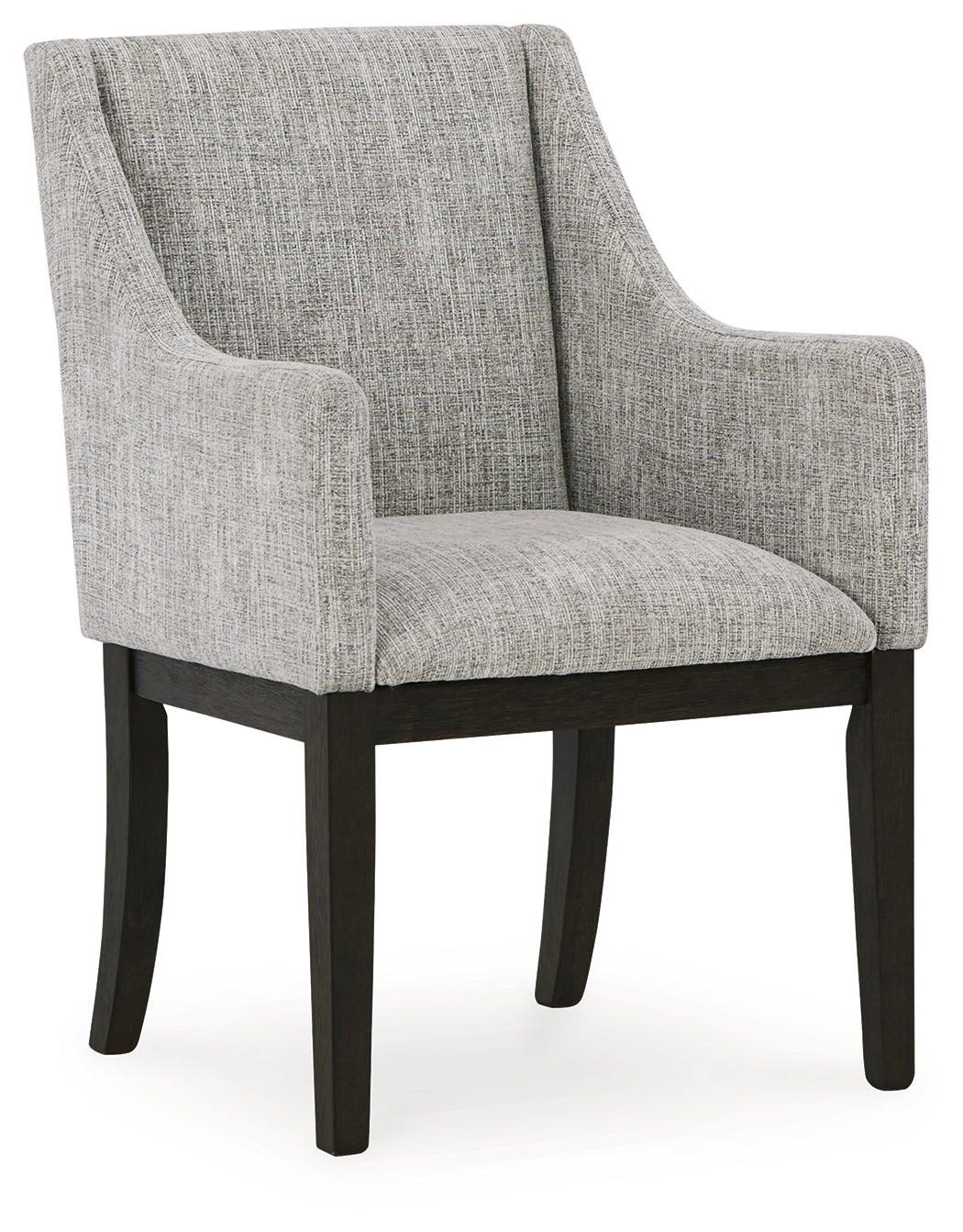 Burkhaus Beige/Dark Brown Dining Arm Chair, Set of 2 from Ashley Furniture - Luna Furniture