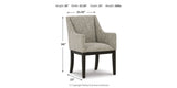 Burkhaus Dark Brown Dining Table and 6 Chairs from Ashley Furniture - Luna Furniture