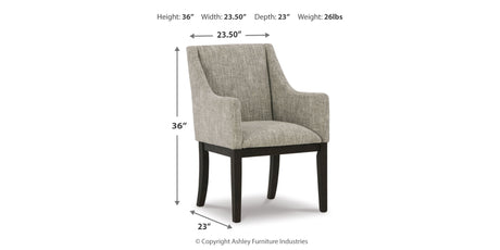 Burkhaus Dark Brown Dining Table and 6 Chairs from Ashley Furniture - Luna Furniture