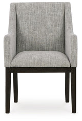 Burkhaus Dark Brown Extendable Upholstered Dining Set from Ashley - Luna Furniture