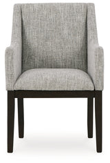 Burkhaus Dining Table and 6 Arm Chairs from Ashley Furniture - Luna Furniture