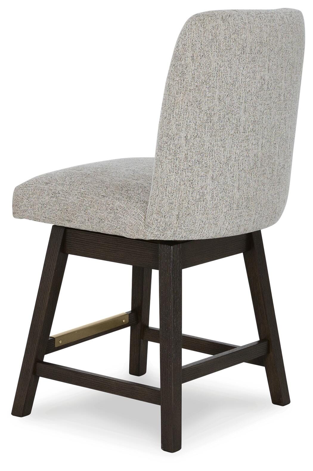 Burkhaus Beige/Dark Brown Counter Height Barstool, Set of 2 from Ashley - Luna Furniture