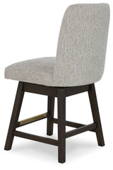 Burkhaus Beige/Dark Brown Counter Height Barstool, Set of 2 from Ashley - Luna Furniture
