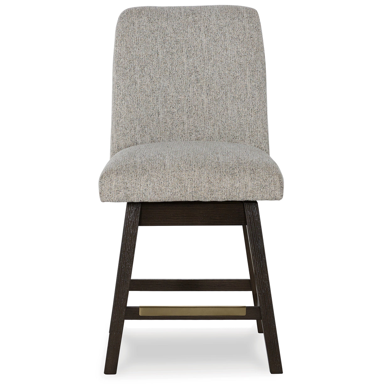 Burkhaus Beige/Dark Brown Counter Height Barstool, Set of 2 from Ashley Furniture - Luna Furniture