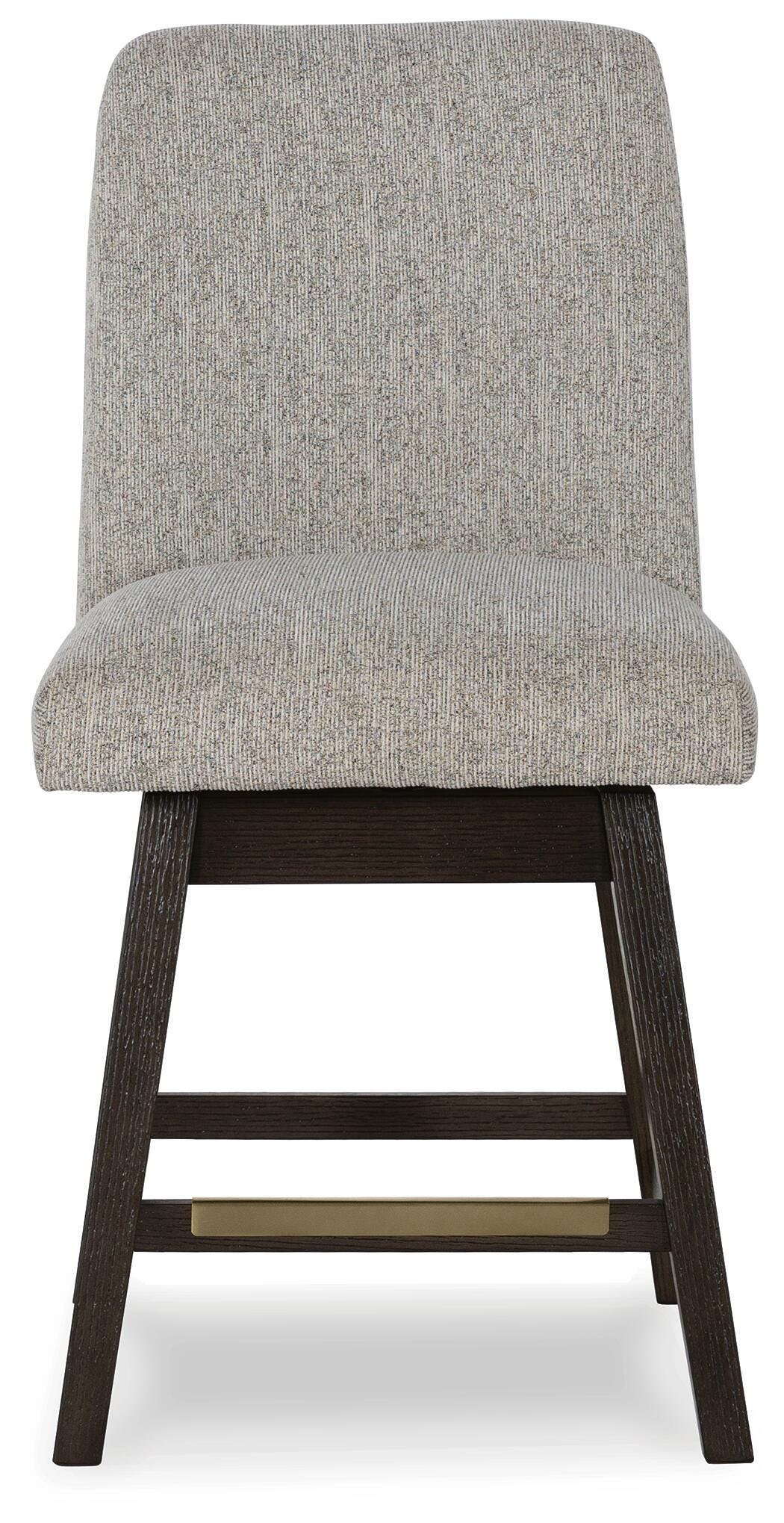 Burkhaus Beige/Dark Brown Counter Height Barstool, Set of 2 from Ashley - Luna Furniture