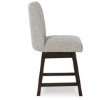 Burkhaus Dark Brown Counter Height Dining Table and 6 Barstools with Server from Ashley Furniture - Luna Furniture