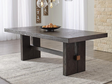 Burkhaus Dark Brown Dining Extension Table from Ashley - Luna Furniture