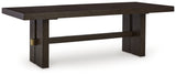 Burkhaus Dark Brown Dining Extension Table from Ashley - Luna Furniture