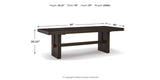 Burkhaus Dark Brown Dining Table and 6 Chairs from Ashley Furniture - Luna Furniture