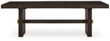 Burkhaus Dark Brown Dining Extension Table from Ashley - Luna Furniture