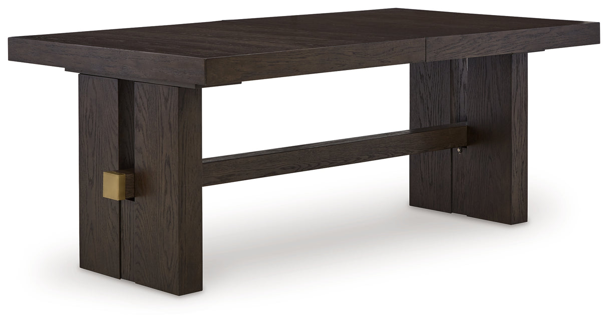 Burkhaus Dark Brown Dining Extension Table from Ashley - Luna Furniture