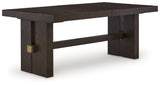Burkhaus Dark Brown Dining Extension Table from Ashley - Luna Furniture