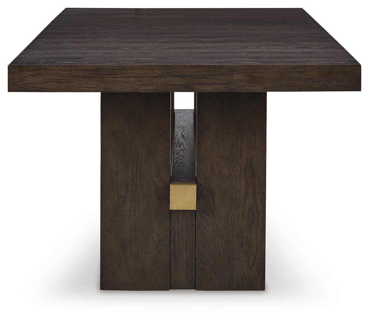 Burkhaus Dark Brown Dining Extension Table from Ashley - Luna Furniture