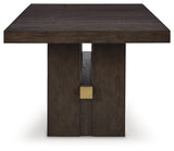 Burkhaus Dark Brown Dining Extension Table from Ashley - Luna Furniture