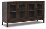 Burkhaus Dark Brown Dining Server from Ashley Furniture - Luna Furniture