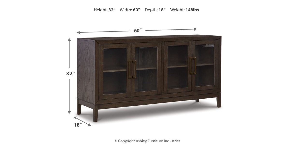 Burkhaus Dark Brown Counter Height Dining Table and 6 Barstools with Server from Ashley Furniture - Luna Furniture