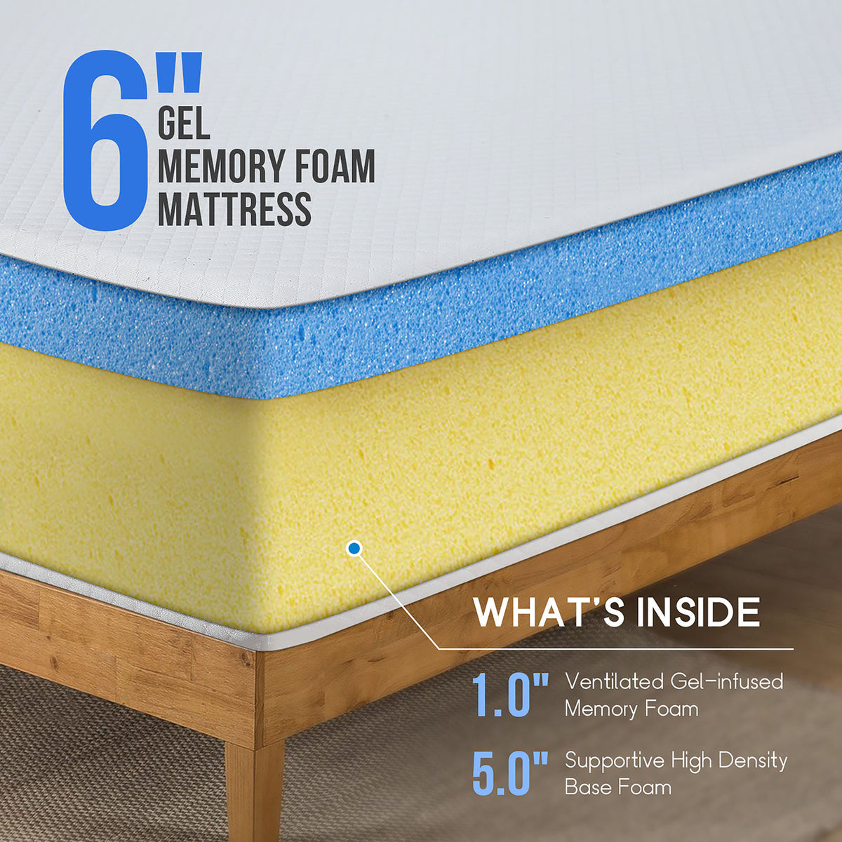 Terri Twin/Twin Bunk Bed+Mattress from Furniture of America - Luna Furniture