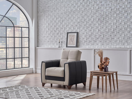 Dublin Boss Cream Sleeper Sofa from Bellona - Luna Furniture