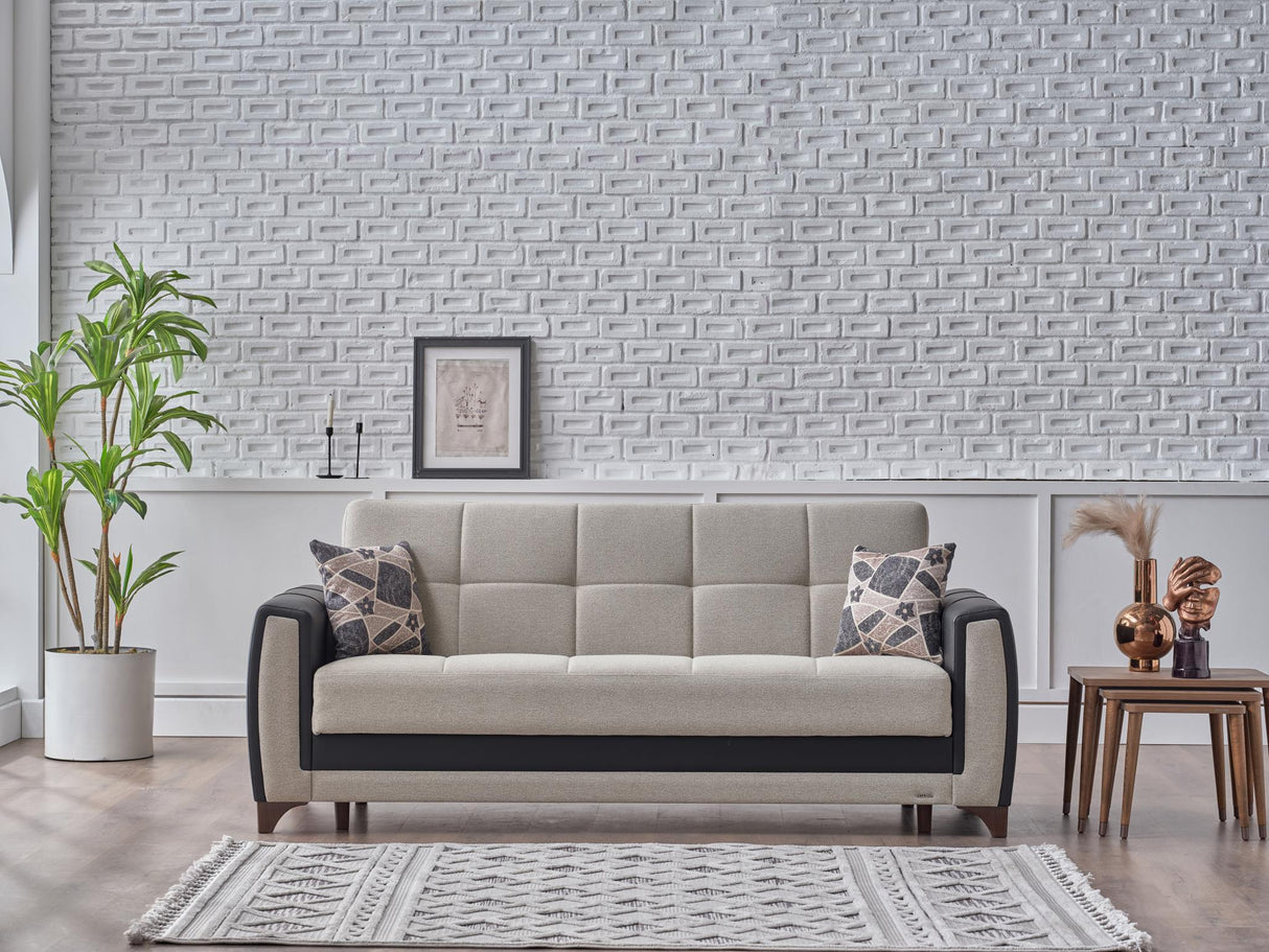 Dublin Boss Cream Loveseat from Bellona - Luna Furniture