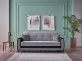Dublin Boss Grey Loveseat from Bellona - Luna Furniture