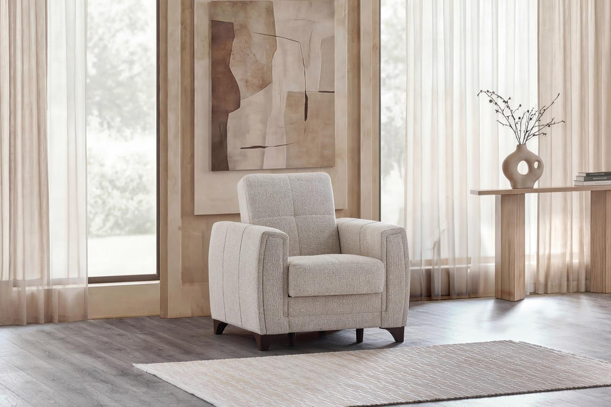 Dublin Niva Beige Sleeper Sofa from Bellona - Luna Furniture