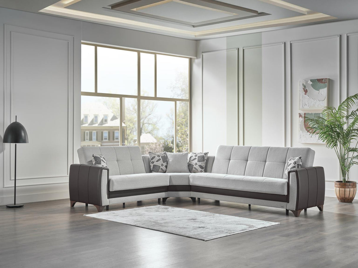 Dublin Boss Cream Wedge from Bellona - Luna Furniture