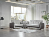 Dublin Boss Cream Wedge from Bellona - Luna Furniture