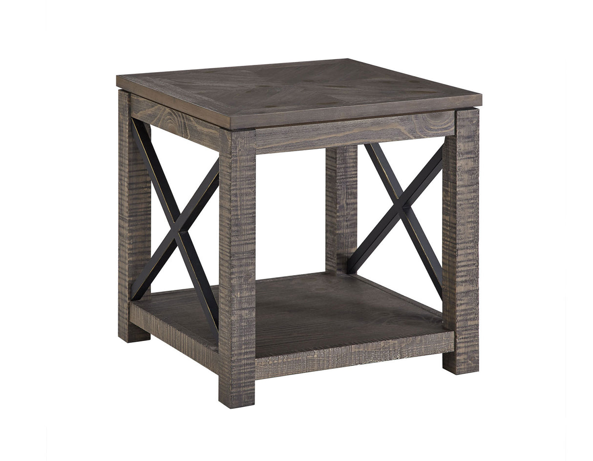 Dexter Driftwood Square End Table from Steve Silver - Luna Furniture