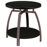 Dacre Dark Charcoal 3-Piece Round Coffee and End Table Set from Coaster - Luna Furniture