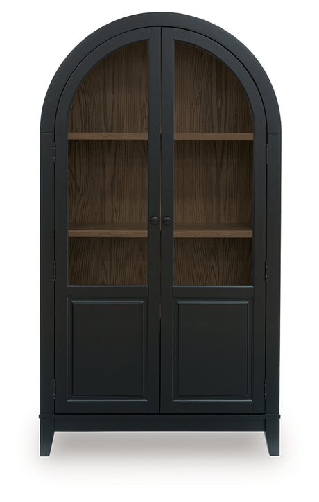 Dagandale Black/Natural Accent Cabinet from Ashley - Luna Furniture