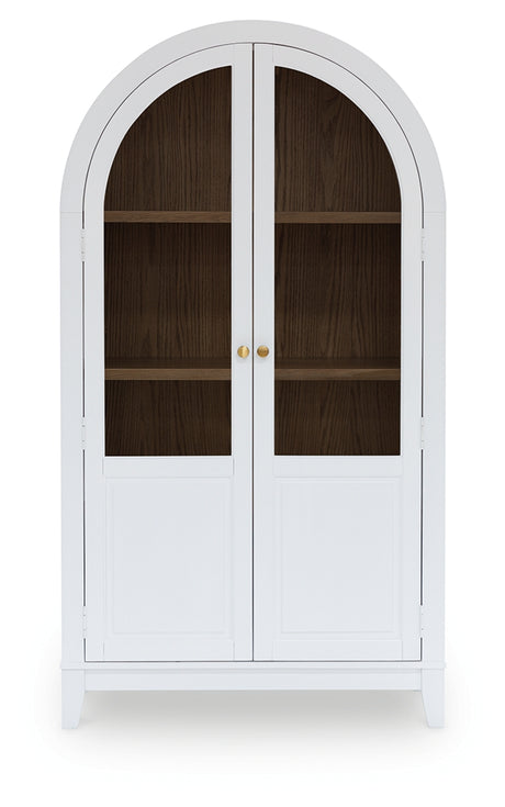 Dagandale White/Natural Accent Cabinet from Ashley - Luna Furniture