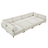 Dagenham Beige Sectional [ B ] from Furniture of America - Luna Furniture
