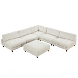 Dagenham Beige Sectional [ C ] from Furniture of America - Luna Furniture