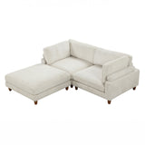 Dagenham Beige Sectional [ D ] from Furniture of America - Luna Furniture