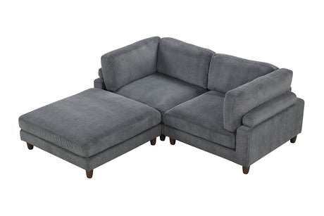Dagenham Gray Sectional [ D ] from Furniture of America - Luna Furniture