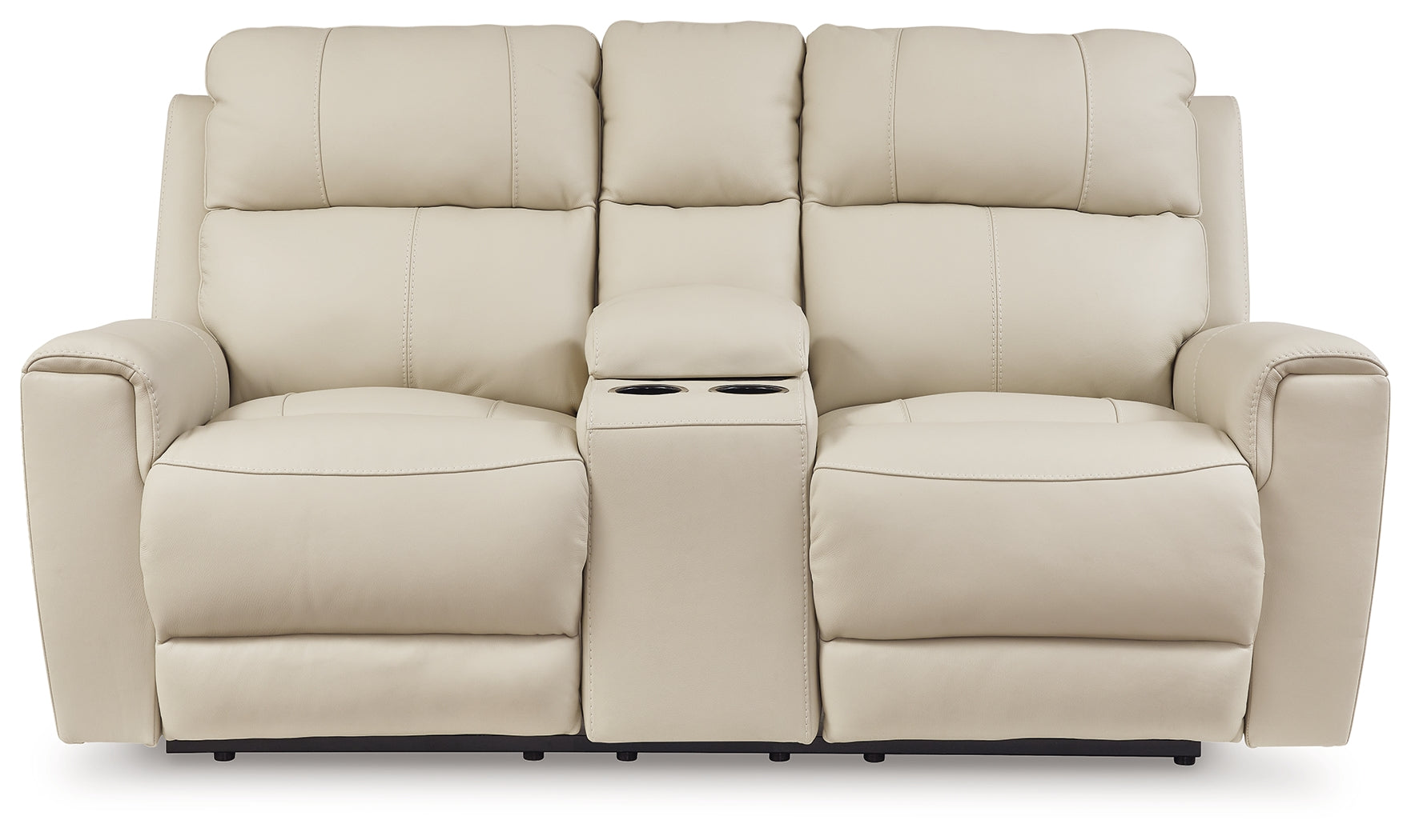 ラオム Dahlmoore Almond Power Reclining Loveseat with Console – Luna