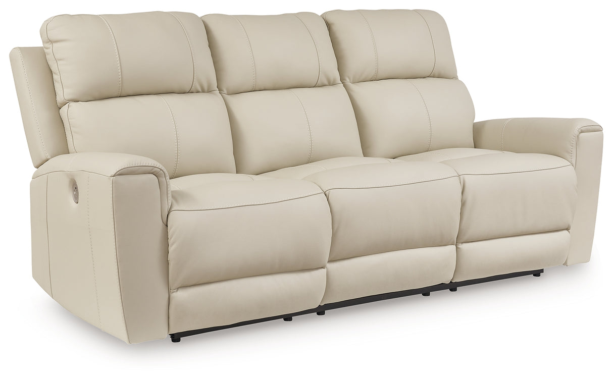 Dahlmoore Almond Power Reclining Sofa from Ashley - Luna Furniture