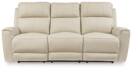 Dahlmoore Almond Power Reclining Sofa from Ashley - Luna Furniture