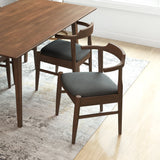Daisy Dining Chair (Set of 2) Grey Fabric from Ashcroft Furniture - Luna Furniture