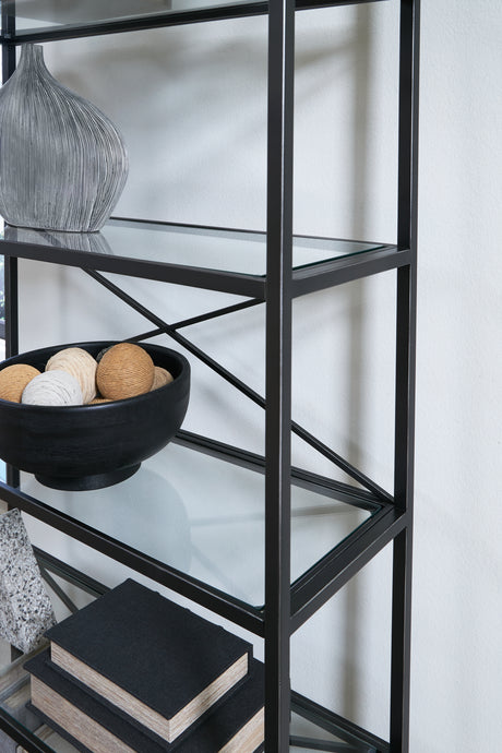 Dakerwell Antique Black 72" Bookcase from Ashley - Luna Furniture