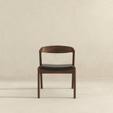 Dakota Black Leather Solid Wood Dining Chair from Ashcroft Furniture - Luna Furniture