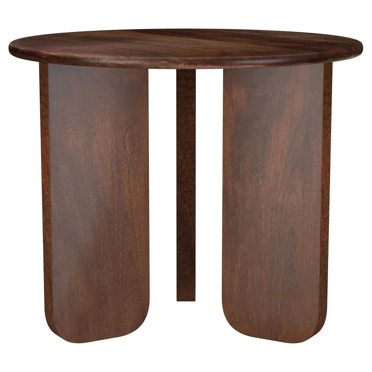 Dale Brown Round Solid Mango Wood Side End Table from Coaster - Luna Furniture