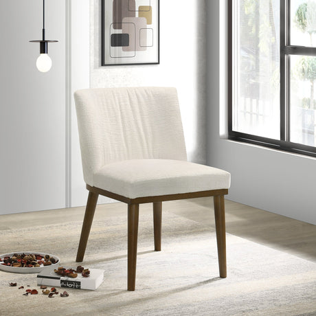 Daley White Fabric Dining Chair (Set Of 2) from Midinmod - Luna Furniture
