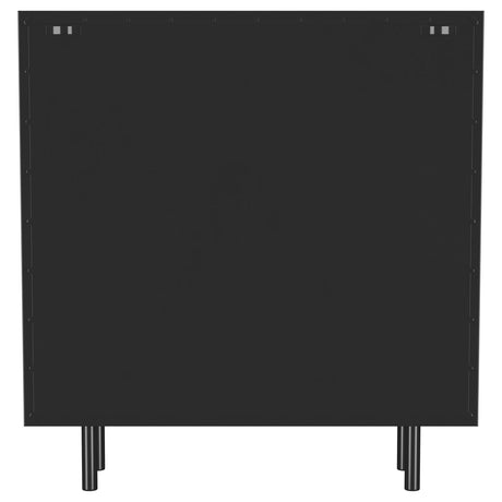 Dalia Black 2-Door Accent Storage Cabinet with Shelving from Coaster - Luna Furniture