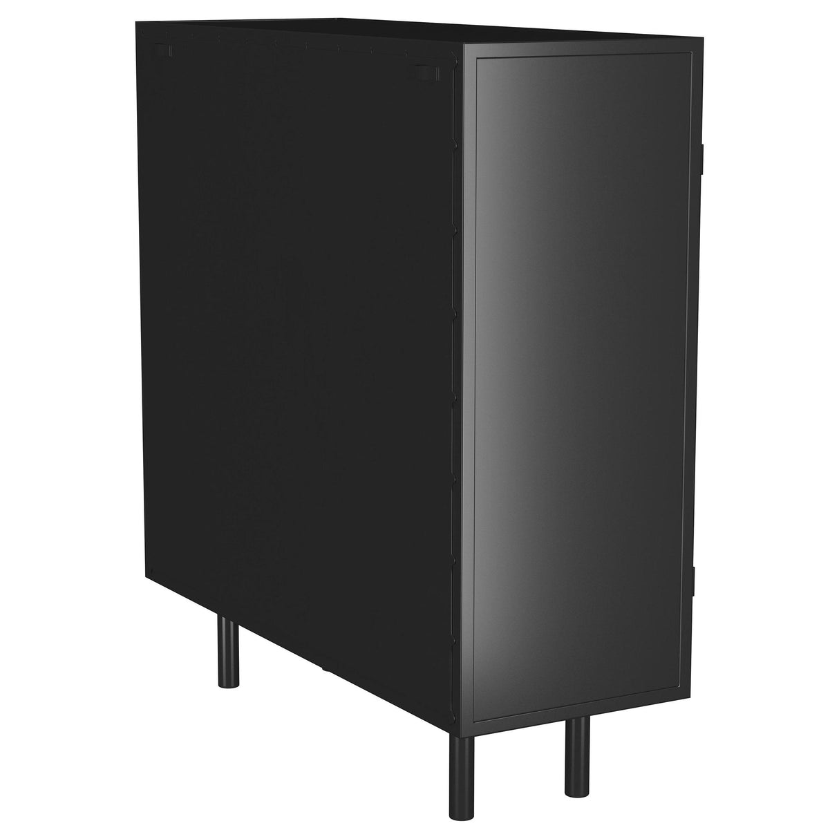 Dalia Black 2-Door Accent Storage Cabinet with Shelving from Coaster - Luna Furniture