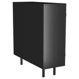 Dalia Black 2-Door Accent Storage Cabinet with Shelving from Coaster - Luna Furniture