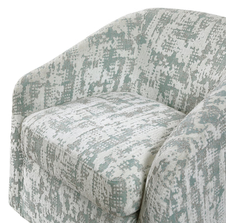 Dalton Green Jacquard Swivel Chair from Homelegance - Luna Furniture